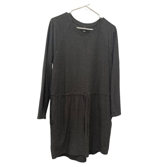 Kyodan Outdoor Aspen Gray Long Sleeves Drawstring Dress.Size M - Picture 7 of 13